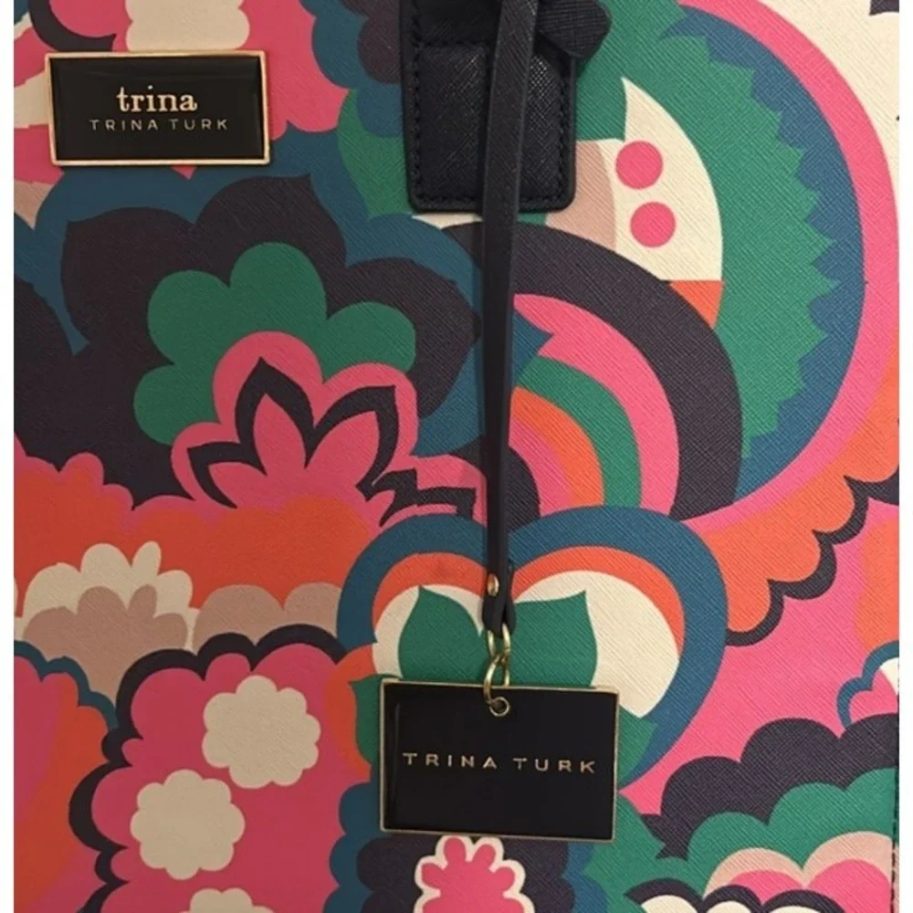 Trina by‎ Trina Turk Floral Tote NWT Satchel W/ Removable Shoulder Strap